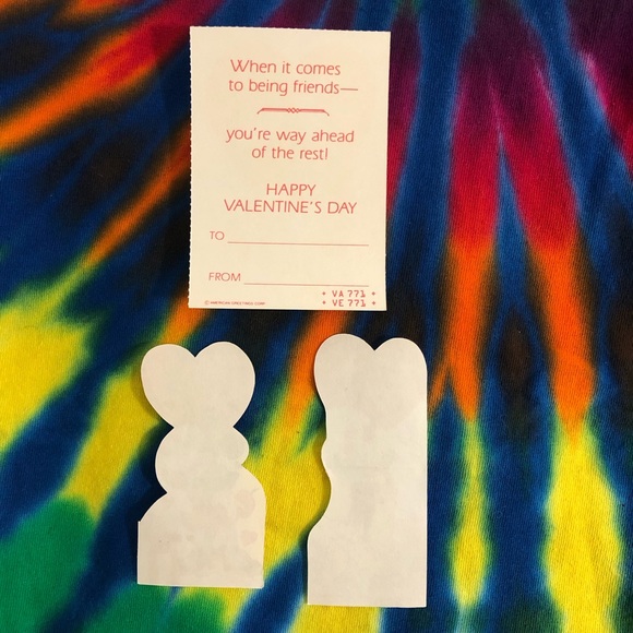 Vintage unused Valentines Vtg Teacher Valentines Day cards 50s 60s 80s lot of 3 - Picture 4 of 13